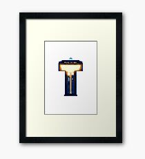 Geek letter T Framed Print