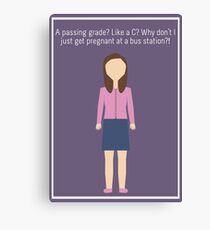 Annie Edison: "Passing Grade" Canvas Print