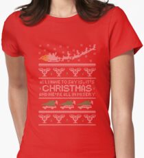 Christmas Vacation Misery Women's Fitted T-Shirt