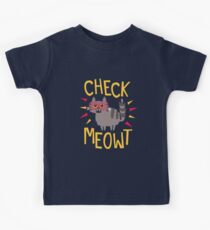 Check Meowt Kids Tee