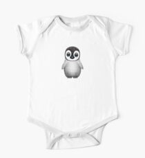 Cute Baby Penguin on Pink One Piece - Short Sleeve