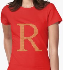 Weasley Sweater Letter R Women's Fitted T-Shirt
