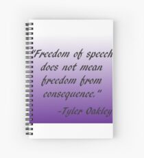 Tyler Oakley Quote Spiral Notebook