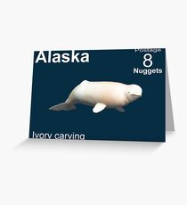 Alaska Beluga Whale Postage Greeting Card