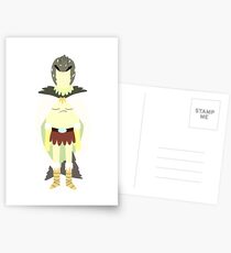 Minimalist Birdperson Postcards