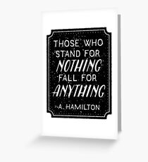 Stand or Fall Quote Greeting Card