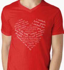 Quotes of the Heart - Amy/Rory (White) Men's V-Neck T-Shirt
