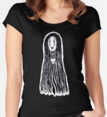 No Face and Baby Groot Women's Fitted Scoop T-Shirt