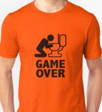 Game over puke toilet Unisex T-Shirt