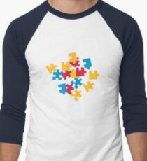 Jigsaw puzzle Men's Baseball ¾ T-Shirt