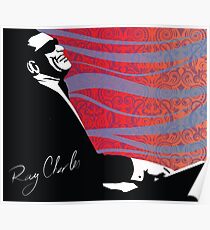 retro RAY CHARLES digital illustration Poster