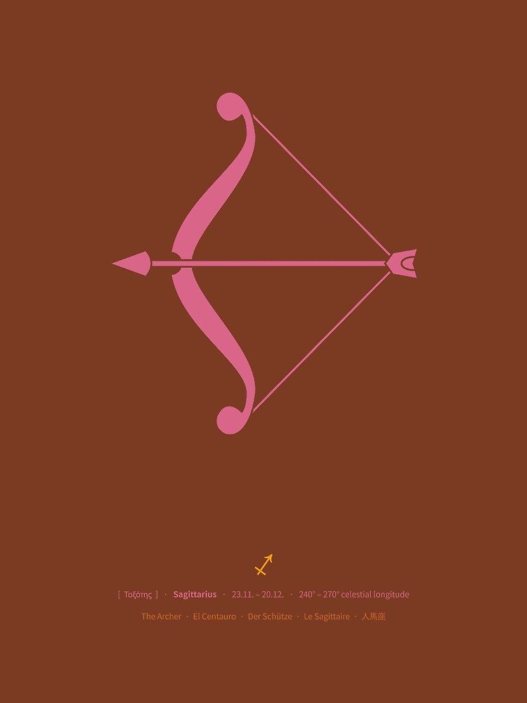 Sagittarius Zodiac / Archer Star Sign Poster by Thoth-Adan