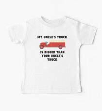 Camiseta para bebé My Uncle's Truck Is Bigger Than Your Uncle's Truck