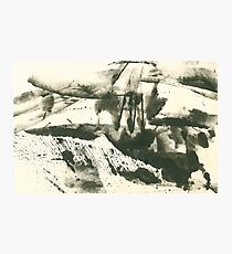 autumn landscape with snow Photographic Print