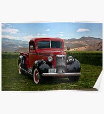 1940 Chevrolet 3/4 Ton Pickup Truck Poster
