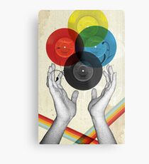 CMYK - the creation of retro Metal Print