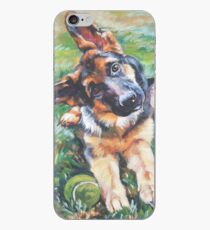 German Shepherd Fine Art Painting iPhone Case