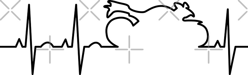 "Motorcycle Life Line" Stickers by lolotees Redbubble