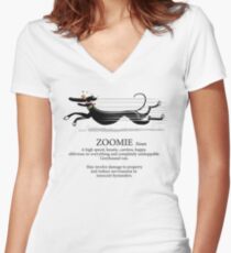 Camiseta entallada de cuello en V Greyhound Zoomie