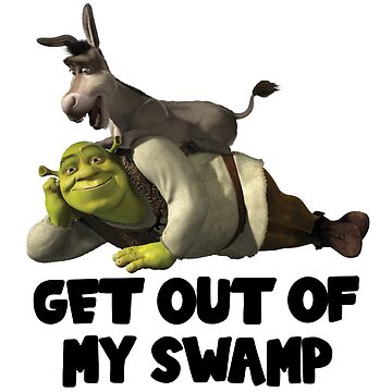 Shrek Get Out of My Swamp Meme Funny Wall Tapestry