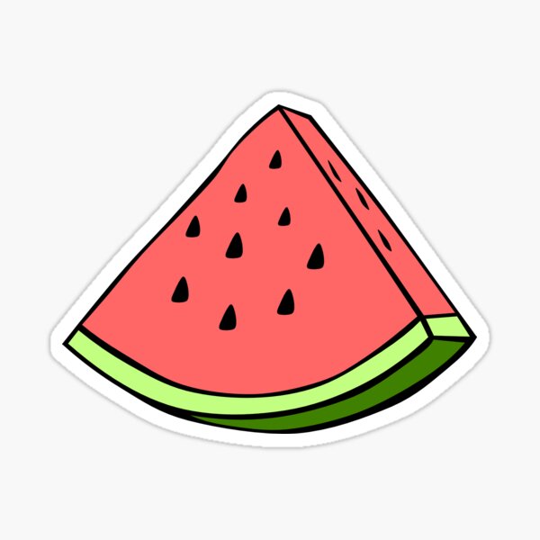 Wassermelonen-Aufkleber Sticker