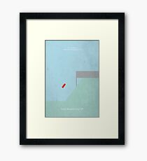 Ferris Buellers Ruhetag - minimalistisches Filmplakat Gerahmtes Wandbild