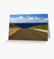 The Road To Maui Greeting Card