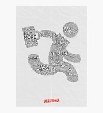 Versus (White) Photographic Print