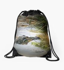 something in the water Drawstring Bag