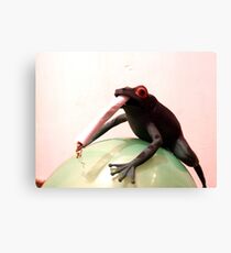 Smoking May Harm Your Frog Canvas Print