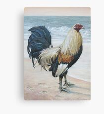 "Before The Fight" (Rooster 2) Canvas Print