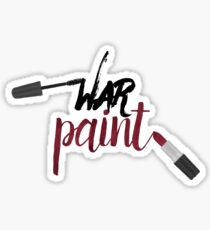 War Paint - makeup drawing Sticker