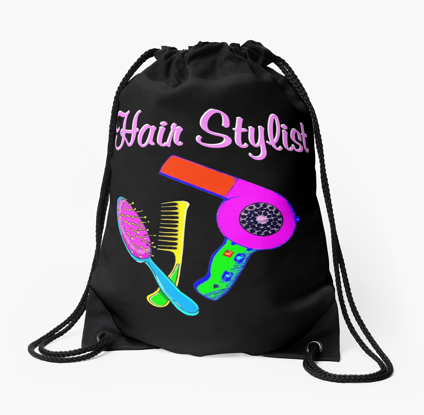Terrific Hair Stylist Drawstring Bag By Jlporiginals Redbubble