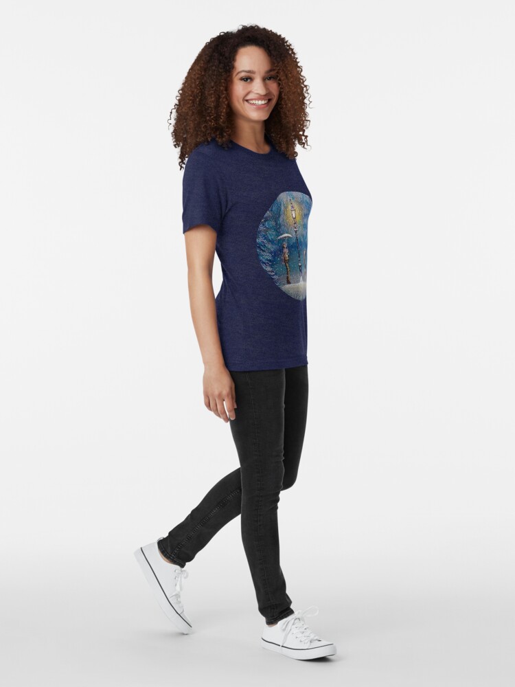 Alternate view of Narnia Magic Lantern Tri-blend T-Shirt