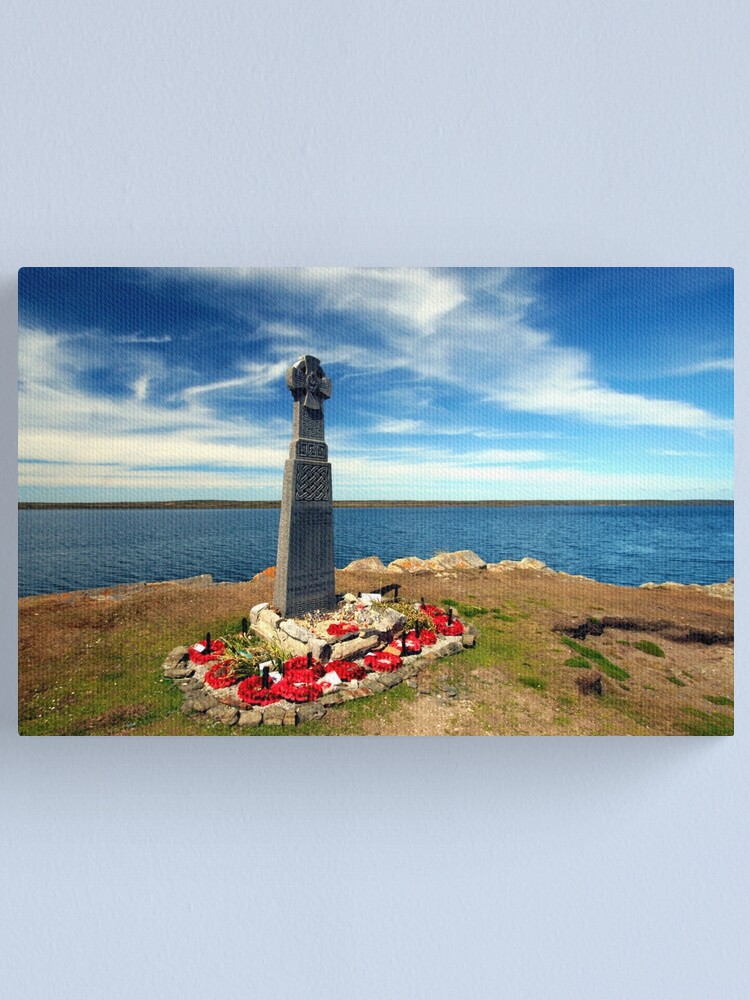 Alternate view of Falklands War - Welsh Guards Memorial Canvas Print