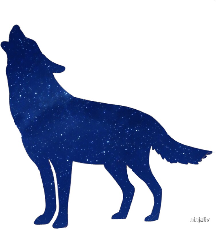 "Galaxy Wolf" Stickers by Olivia MilnerBenham Redbubble