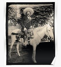 1908 Photo of Francisco "Pancho" Villa on Horseback Poster