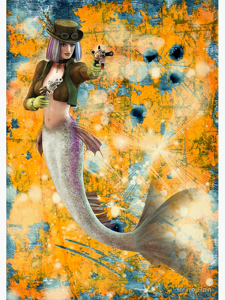 "Steampunk Mermaid" Framed Art Print by InfinityRain Redbubble