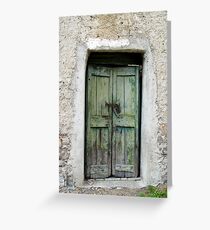 green door Greeting Card