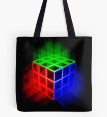 Glühender Rubix-Würfel Tote Bag