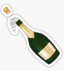 Pop the Champagne! New Emoji | Hipster/Tumblr/Trendy Meme Sticker