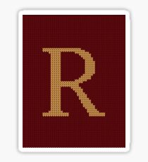 Weasley Sweater Letter R Sticker