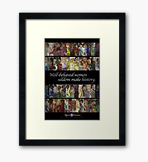 Rejected Princesses 1 Year Anniversary Poster Framed Print
