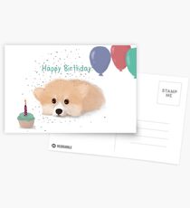 Happy Birthday Corgi Postcards