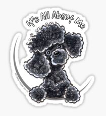 Black Toy Poodle IAAM Sticker