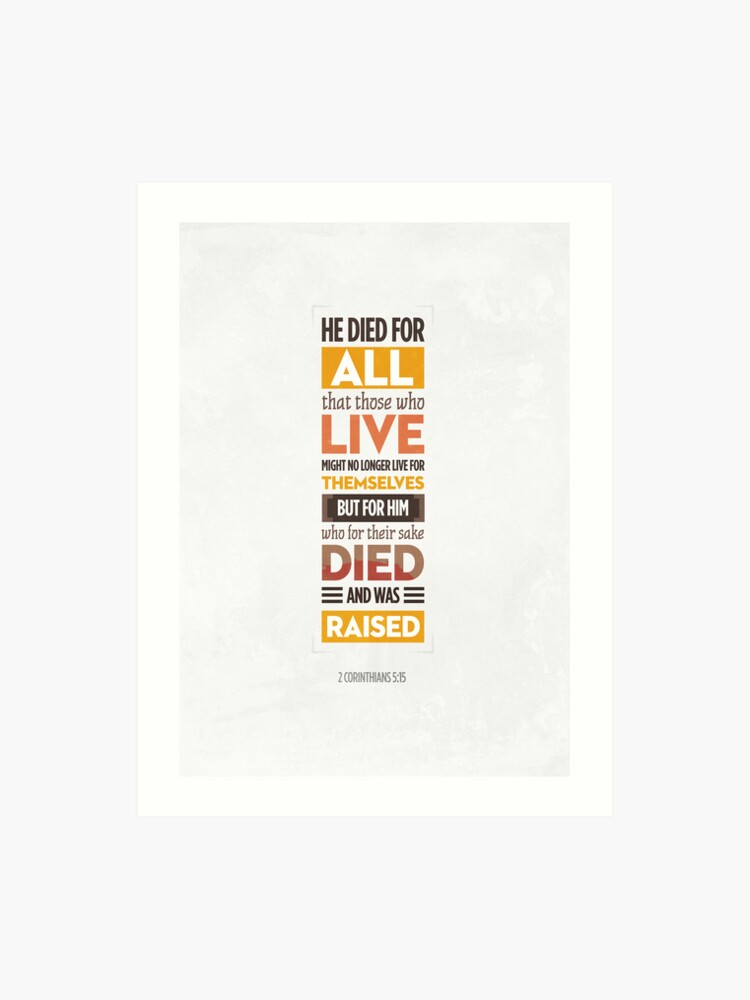 2 Corinthians 515 Art Print