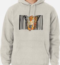 GEFAHRENER TIGER BARCODE Illustration drucken Hoodie
