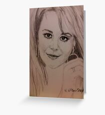 Natalie, Hoops Greeting Card