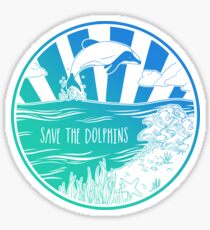 Pegatina ¡Salva a los delfines!