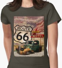Get your Kicks on Route 66 Women's Fitted T-Shirt